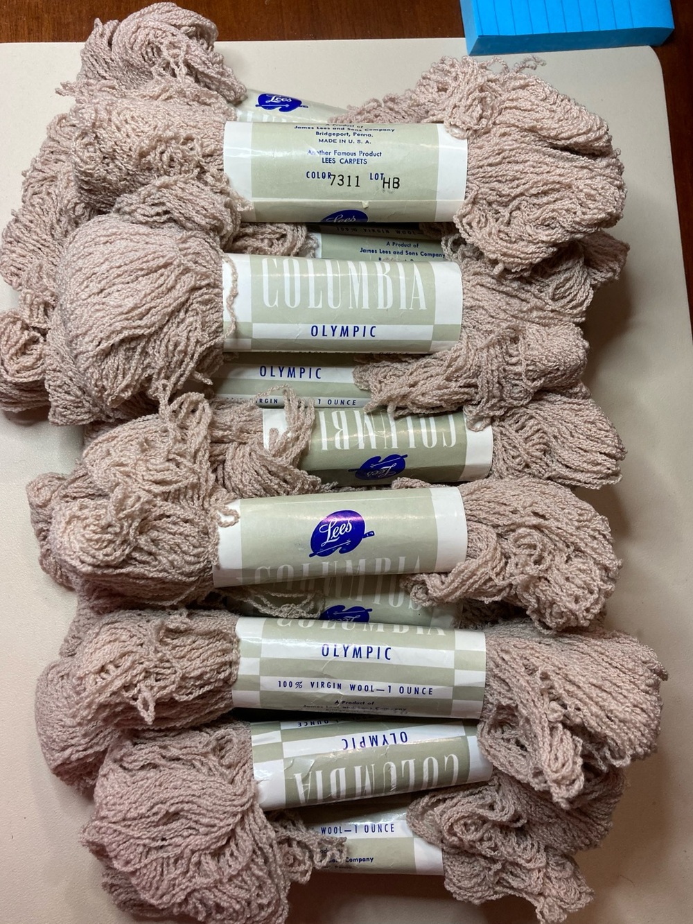 Lee Virgin Wool 20 Skeins in Soft Blush Pink